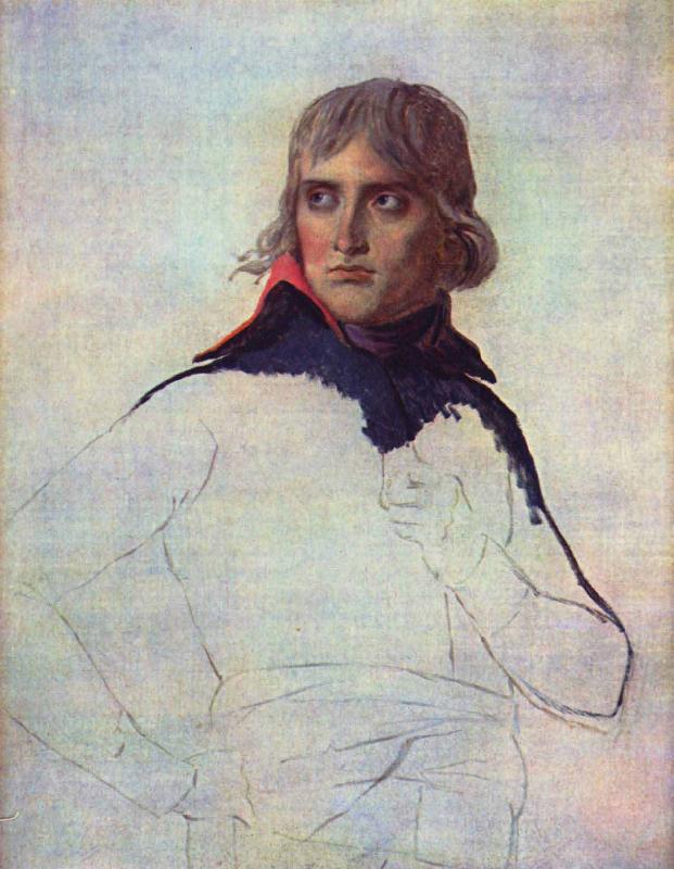 Jacques-Louis David Unfinished portrait of General Bonaparte oil painting picture